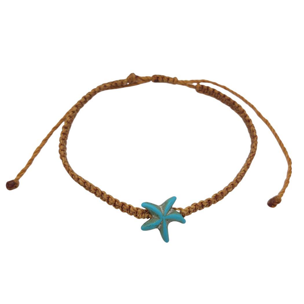 Starfish Pull Cord Bracelet
