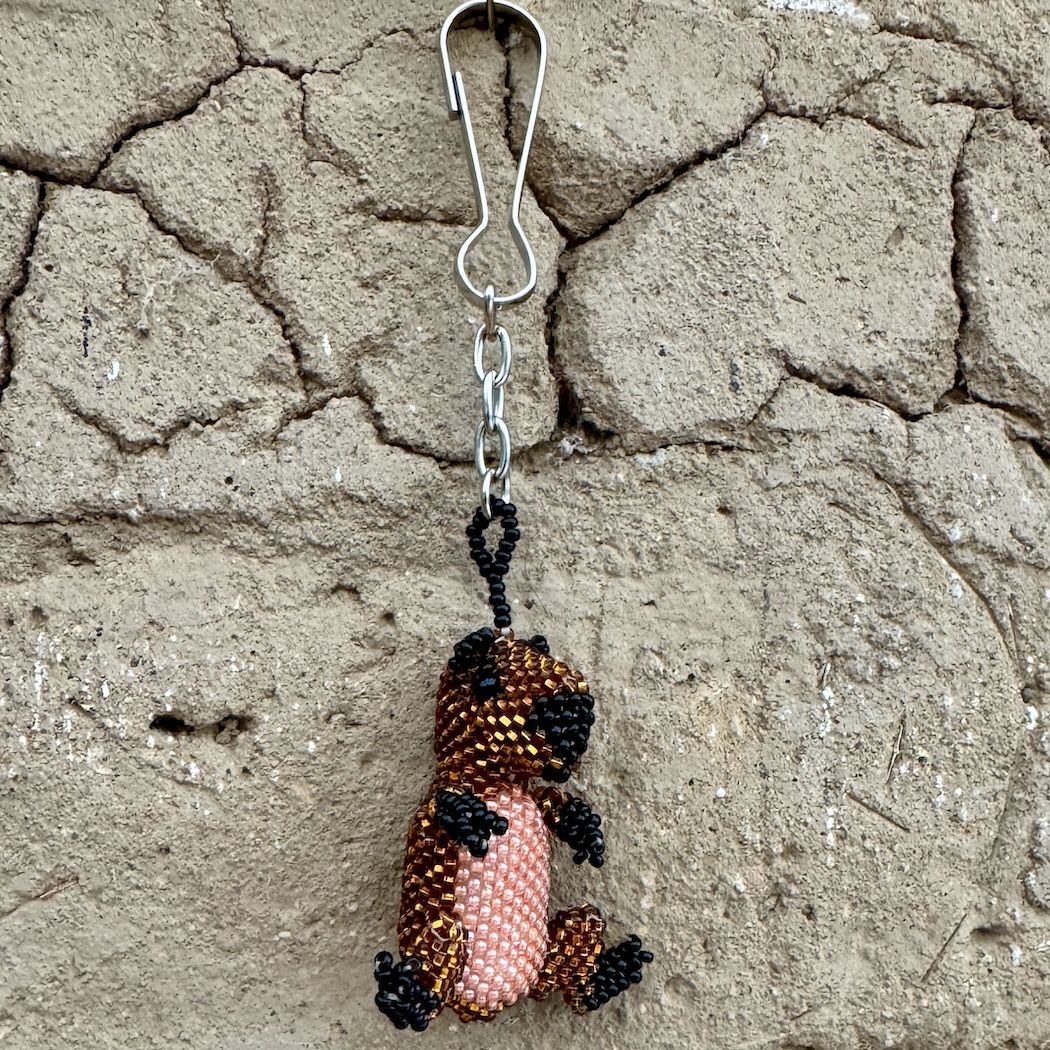 Capybara Beaded Bag Charm