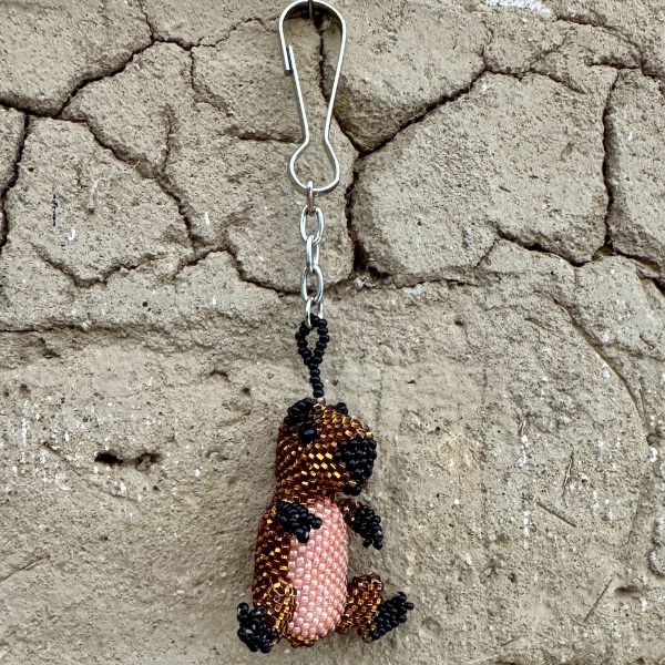 Capybara Beaded Bag Charm