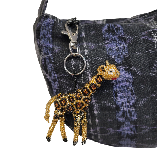 Giraffe Beaded Bag Charm