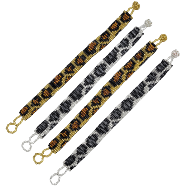 Animal Print Beaded Bracelet
