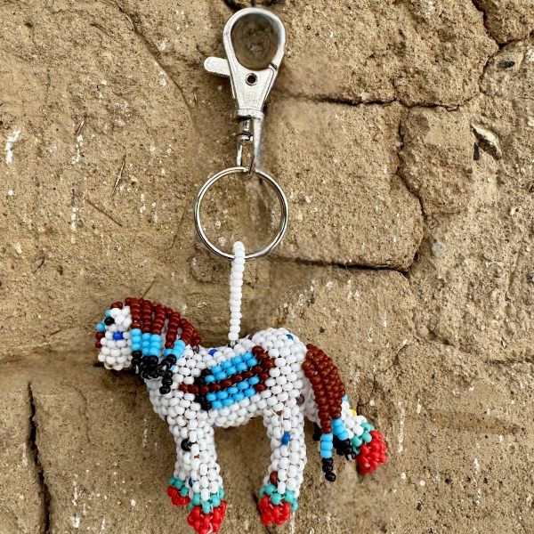 Horse Beaded Bag Charm