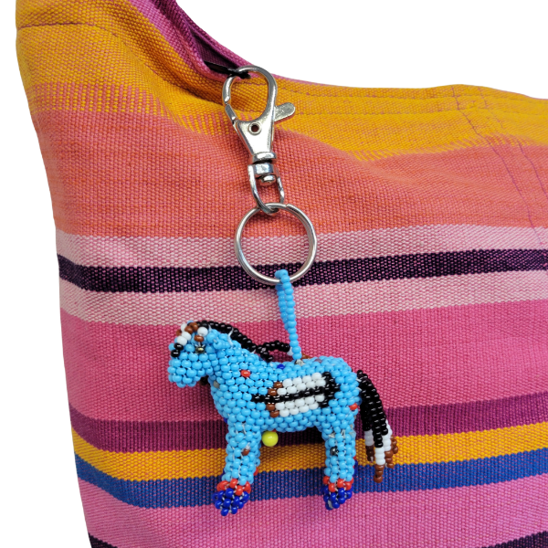 Horse Beaded Bag Charm