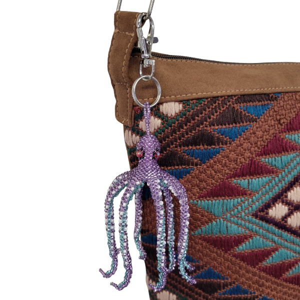 Octopus Beaded Bag Charm