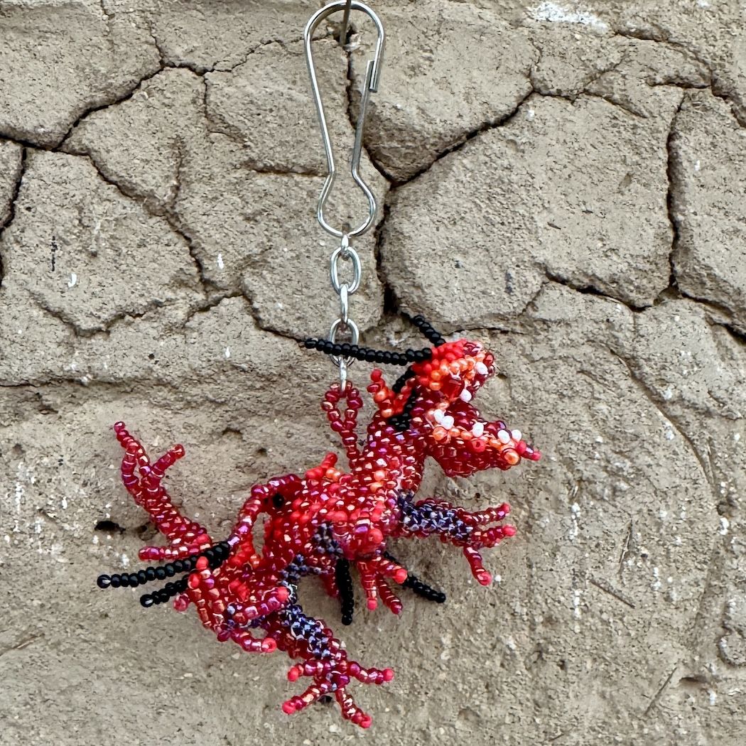 Dragon Beaded Bag Charm