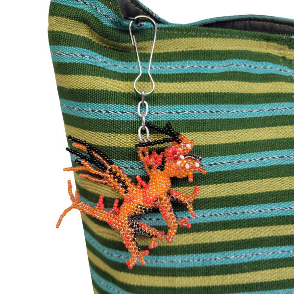 Dragon Beaded Bag Charm