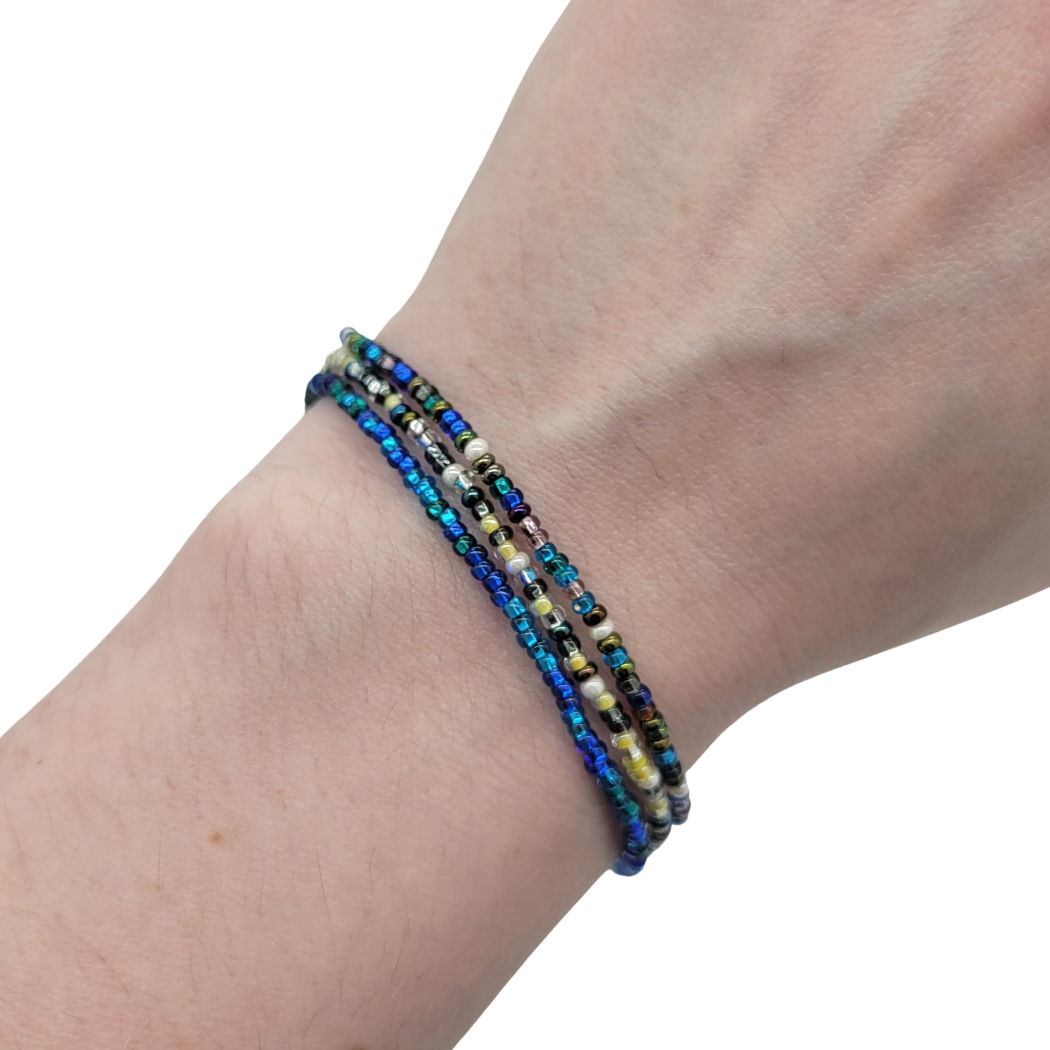 Minimalist Seed Bead Stretch Bracelet