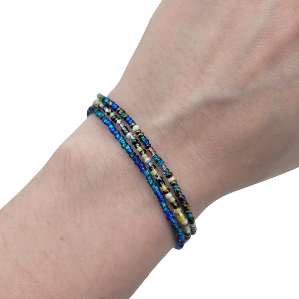 Minimalist Seed Bead Stretch Bracelet