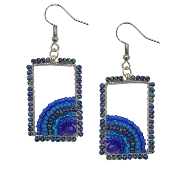Geometric Beaded Earrings
