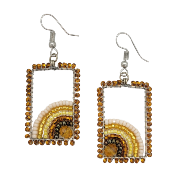 Geometric Beaded Earrings