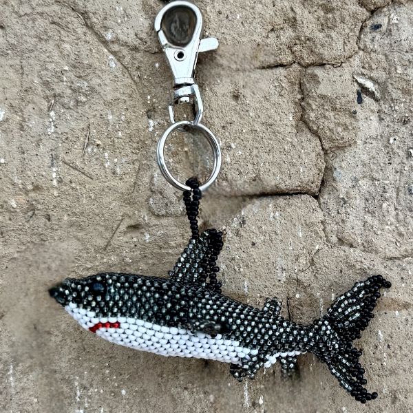 Shark Beaded Bag Charm