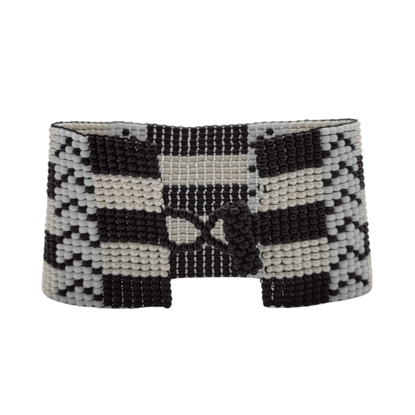 High Rise Czech Beaded Cuff Bracelet