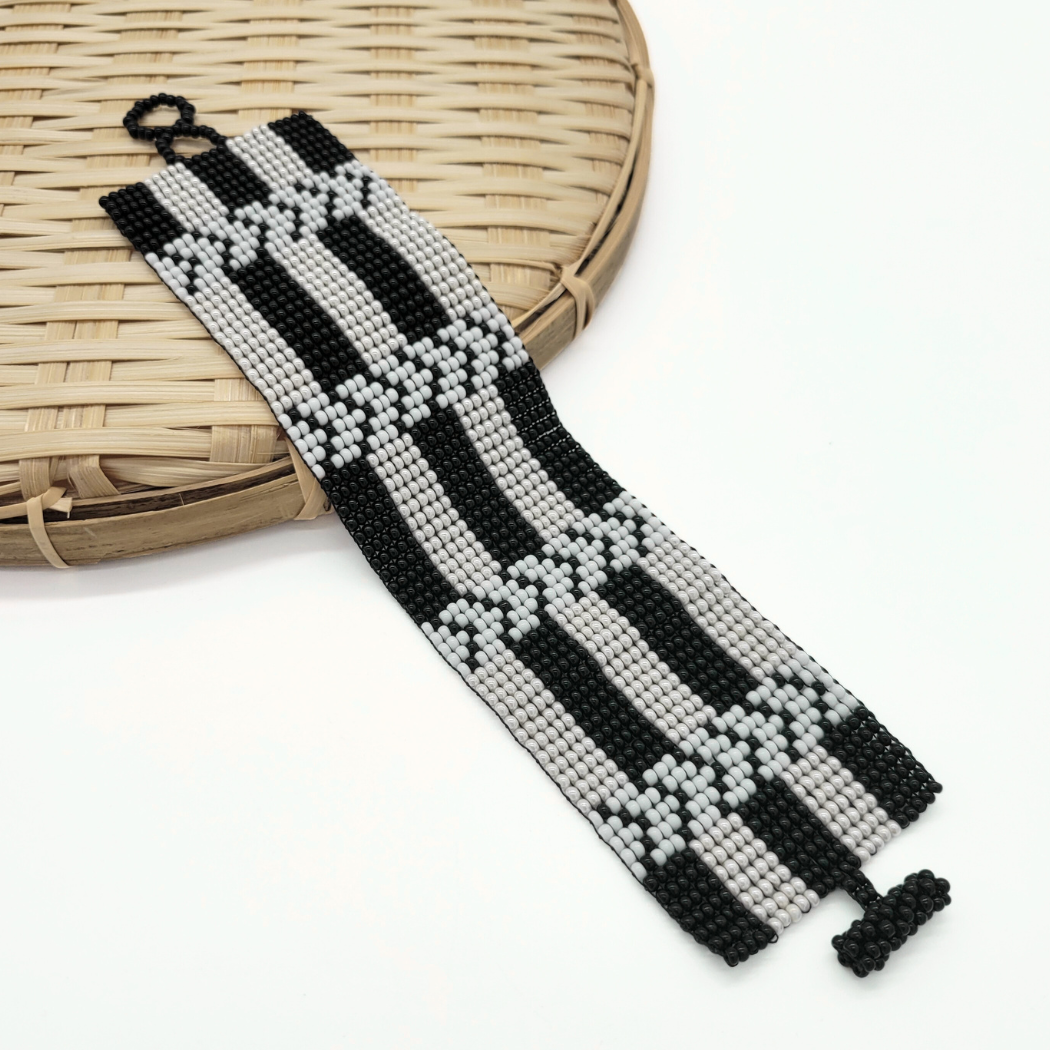 Czech High Rise Beaded Cuff Bracelet