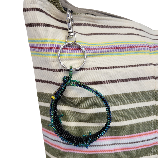 Lizard Beaded Bag Charm