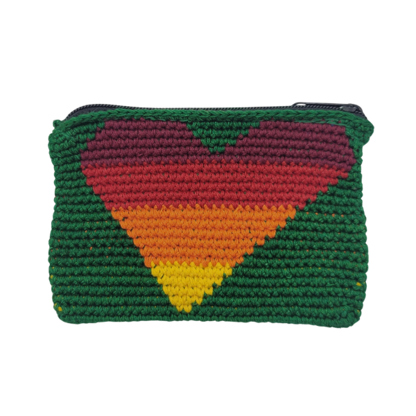 Heart Crocheted Coin Purse