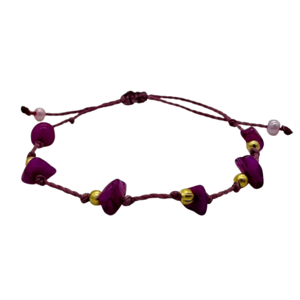Crystal Chip Stone Adjustable Bracelet