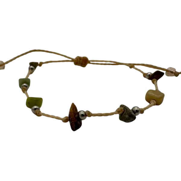 Rock Chip Pull Cord Bracelet