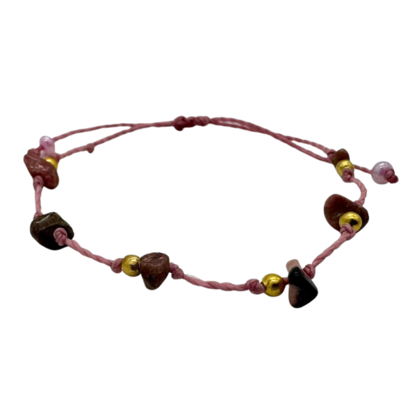 Crystal Chip Stone Adjustable Bracelet