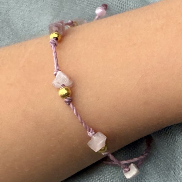 Crystal Chip Stone Adjustable Bracelet