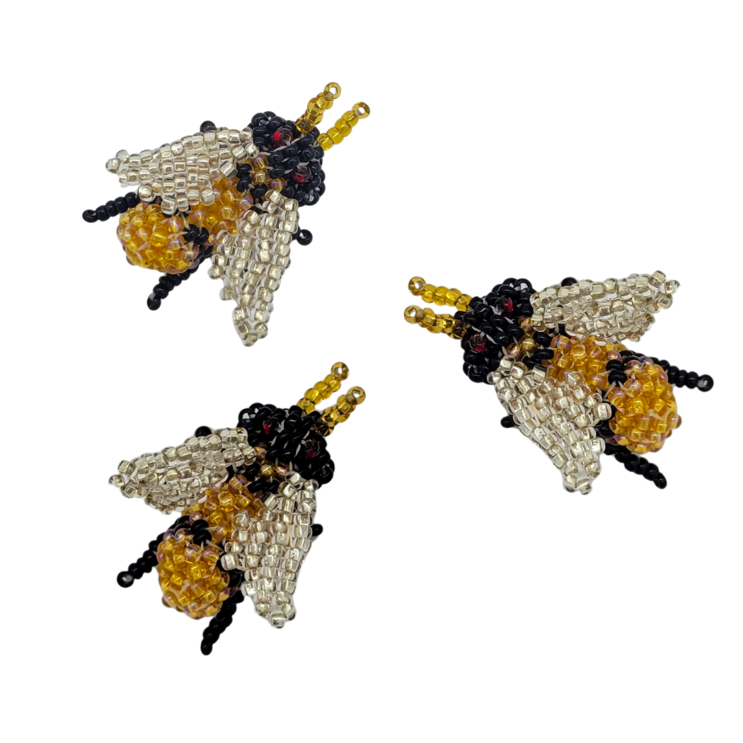 Bumblebee Beaded Pin