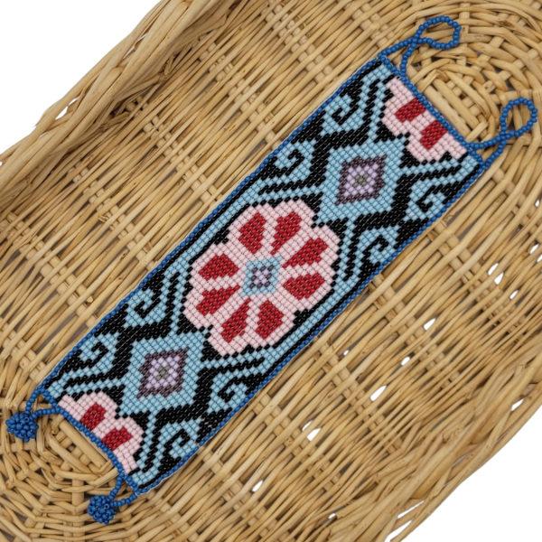 Desert Rose Beaded Cuff Bracelet