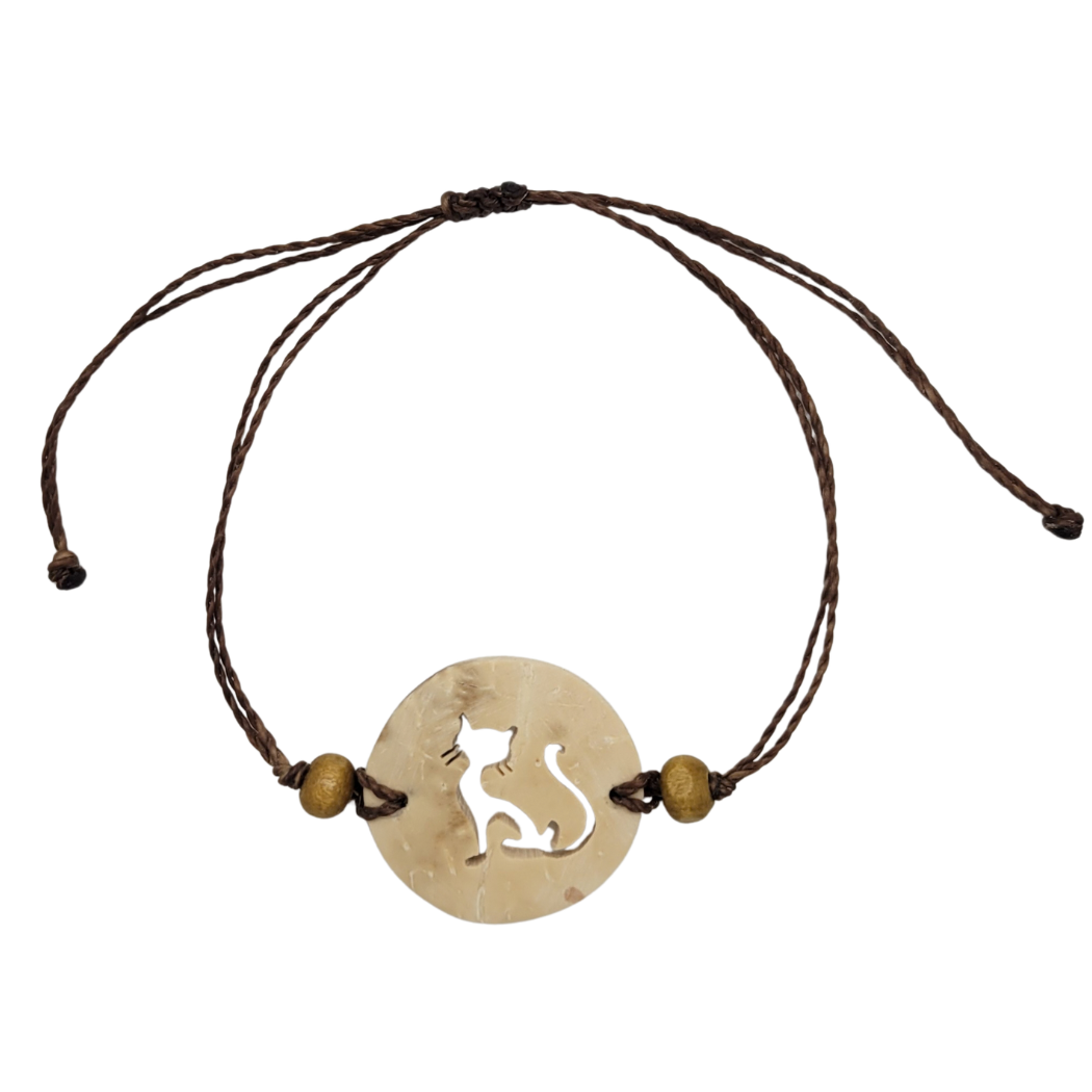 Coco Cat Adjustable Pull Cord Bracelet
