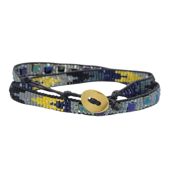 Miyuki Beaded Double Wrap Bracelet