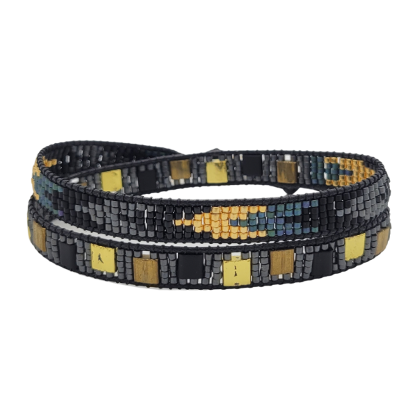 Miyuki Beaded Double Wrap Bracelet
