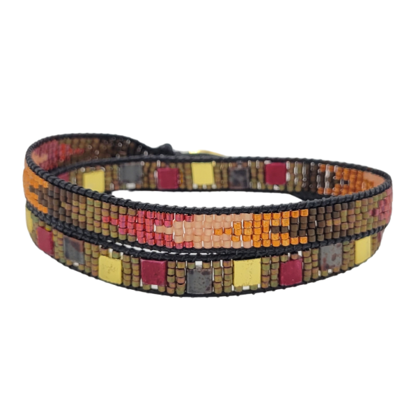 Miyuki Beaded Double Wrap Bracelet