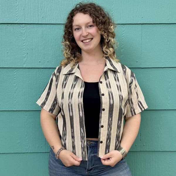 Kemper Ikat Short Sleeve Button Up Shirt