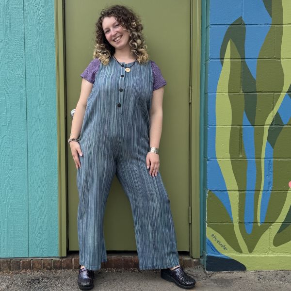 Ikat Sleeveless Jumpsuit