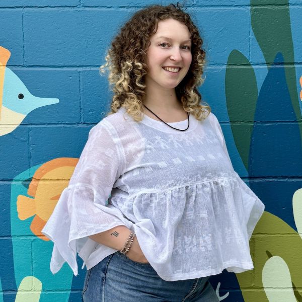 Coban Flutter Sleeve Top