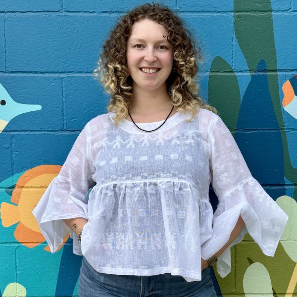 Coban Flutter Sleeve Top