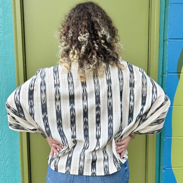 Cotton Ikat Butterfly Top