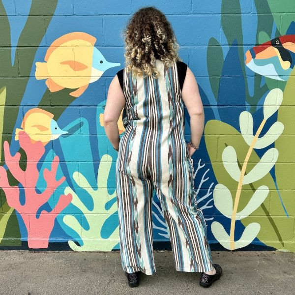 Ikat Sleeveless Jumpsuit