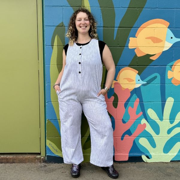 Ikat Sleeveless Jumpsuit