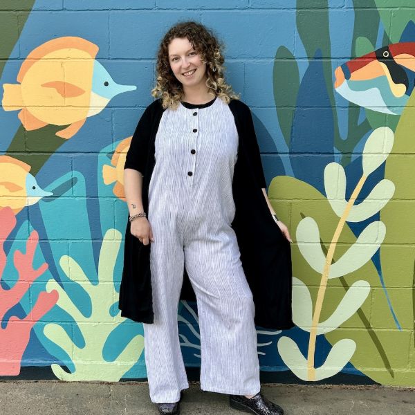 Ikat Sleeveless Jumpsuit