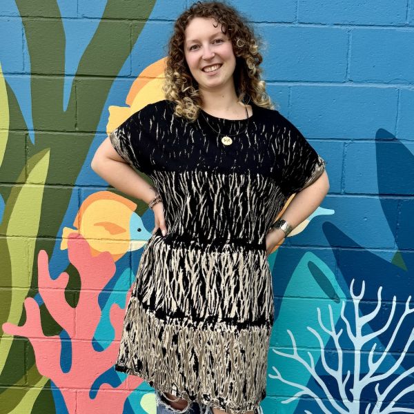 Mojave Tie Dye Short Sleeve Shift Dress