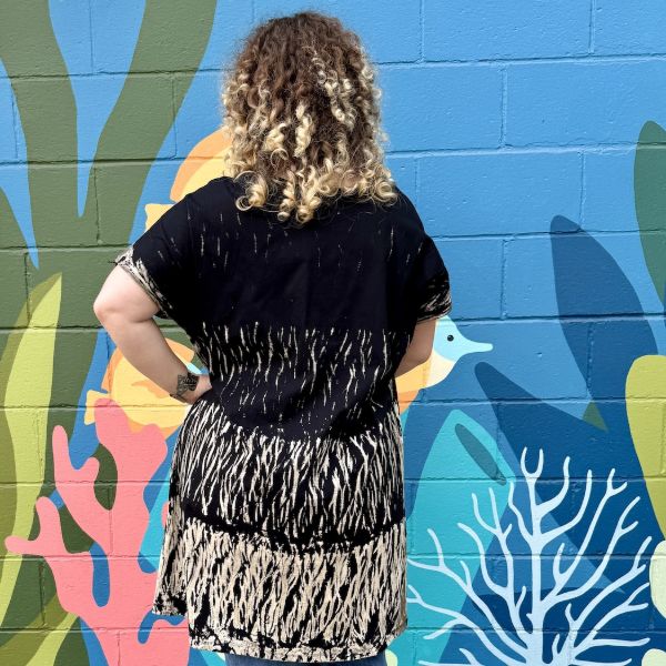 Mojave Tie Dye Short Sleeve Shift Dress
