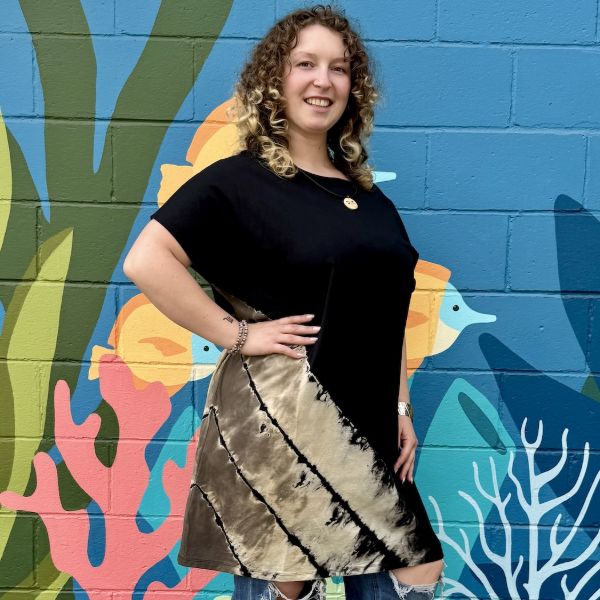 Mojave Tie Dye Short Sleeve Shift Dress