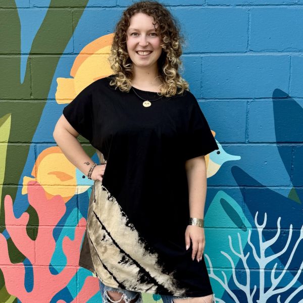 Mojave Tie Dye Short Sleeve Shift Dress