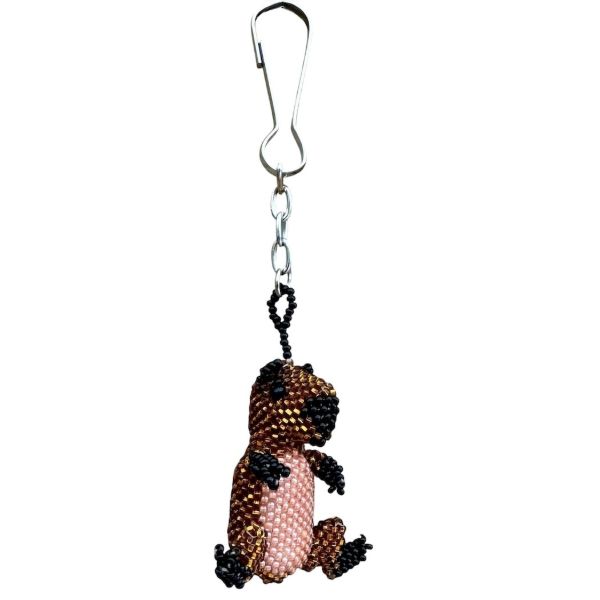 Capybara Beaded Bag Charm