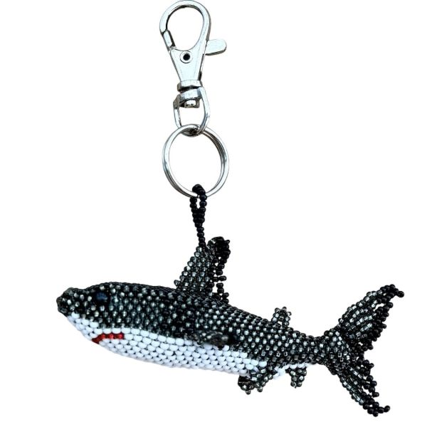 Shark Beaded Bag Charm