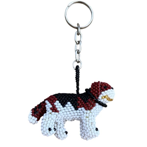 St. Bernard Beaded Keychain