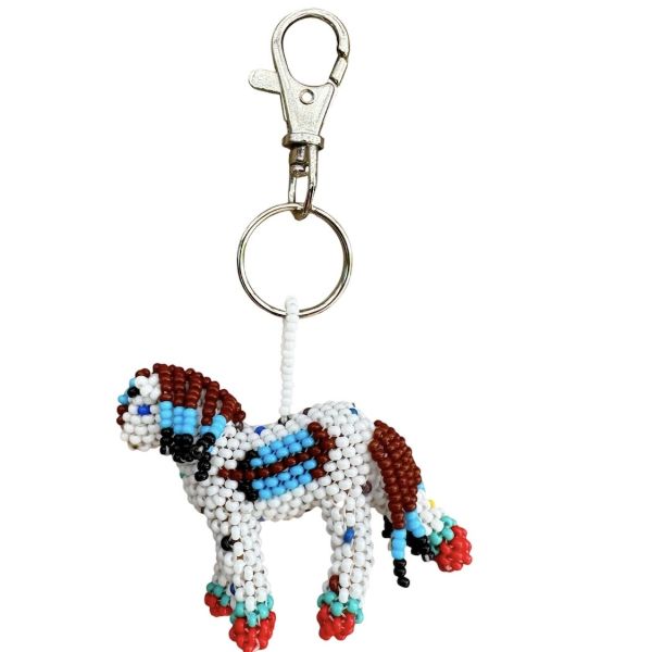 Horse Beaded Bag Charm