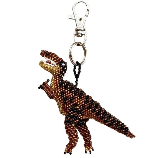 T Rex Beaded Bag Charm