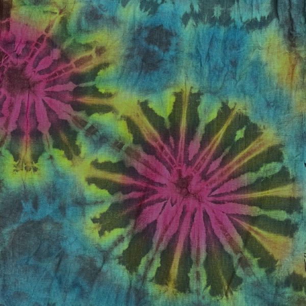 Tie Dye Cotton Overalls