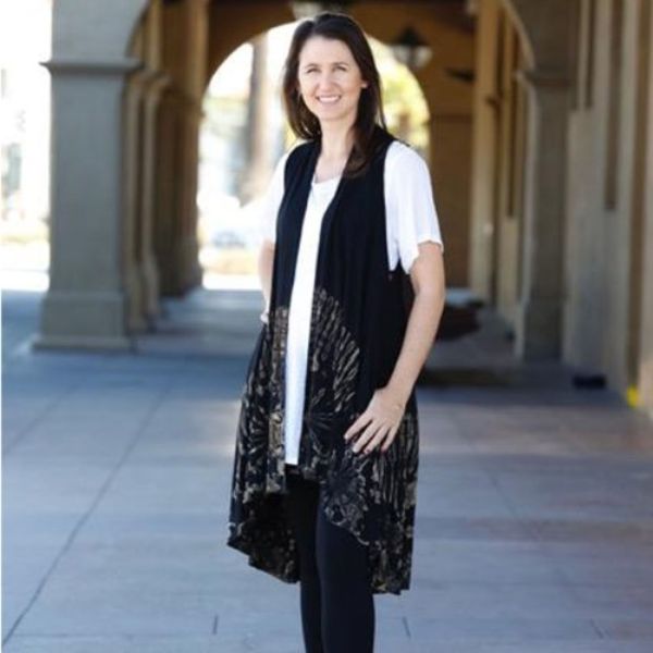 Tie Dye Waterfall Vest