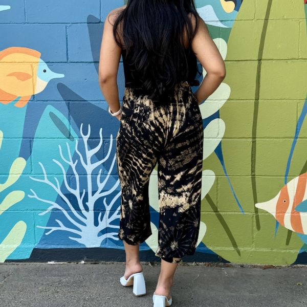 Cropped Jenny Tie Dye Jogger Pants