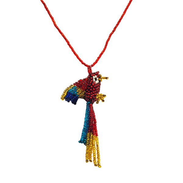 Beaded Bird Necklace